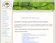Tablet Screenshot of lelkiegeszsegert.hu